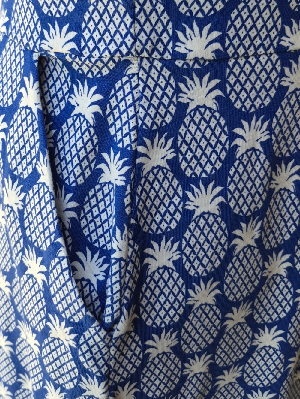 Boden Florrie Jersey Pineapple Print Dress Pockets Size 8 - Picture 10 of 16